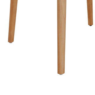 Sunvega Mid-Century Modern Faux Wood Dining Table with Tapered Splayed Legs