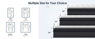 Sunvega King Size Hybrid Mattress with Gel Memory Foam and Pocket Springs