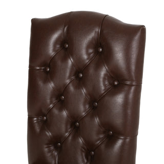 Sunvega Tufted Upholstered Dining Chairs with Tapered Legs and Diamond Stitching