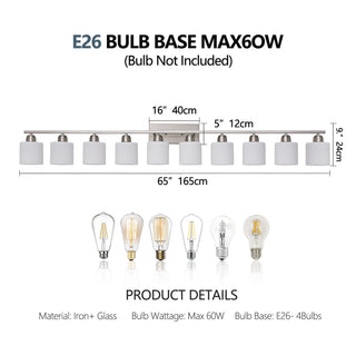 Sunvega Gold Vanity Light Fixture with Milky White Glass Shade for Mirror Bathroom