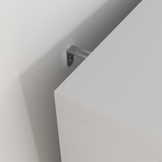 Sunvega Tall Storage Bookcase with 4 Adjustable Shelves and Tempered Glass Doors