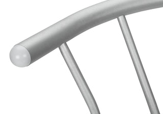 Sunvega Set of 2 Contemporary Barstools with Swivel Grey Metal and Black Leather Look