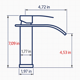 Sunvega Single Hole Bathroom Faucet with Ceramic Cartridge in Brushed Nickel