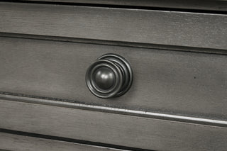 Sunvega Gray Modern Nightstand with Full Extension Drawers and Felt-Lined Top