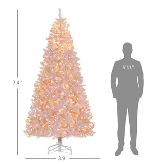 Sunvega 7.5-Foot Prelit Douglas Fir Artificial Christmas Tree with 500 Warm White LED Lights