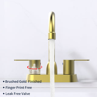 Sunvega Oil Rubbed Bronze Centerset Two Handle Bathroom Sink Faucet