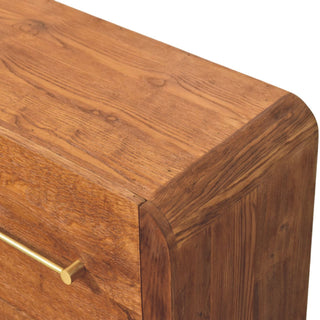 Sunvega Solid Oak Four Drawer Chest with Hand-Distressed Tiger Finish