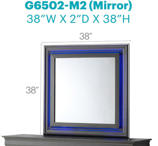 Sunvega Elegant Transitional Mirror In Metallic Black For Compact Areas