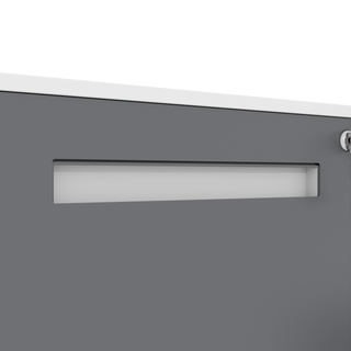 Sunvega 2 Drawer Mobile File Cabinet with Lock for Legal Letter A4 Size