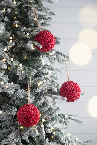 Sunvega Weathered Finish Iron Snowflake Hanging Ball Ornaments for Holiday Decor