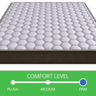 Sunvega 6 Inch Firm Pocket Spring Mattress with Motion-Reducing Coil System