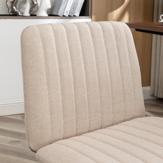 Sunvega Soft Breathable Fabric Upholstery Swivel Office Chair with Thick Foam Padding