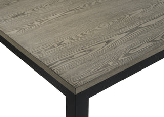 Sunvega Contemporary Rectangular Dining Table with Two-Tone Brown Black Wood Base