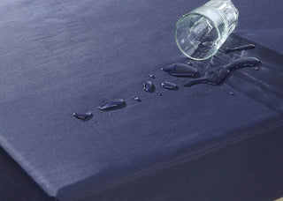 Sunvega Navy Blue Diamond Quilted Waterproof Breathable 6-Inch High-Density Foam Mattress