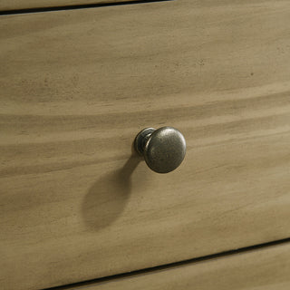 Sunvega Natural Pine Chest of Drawers with Five Large Felt-Lined Drawers for Bedroom