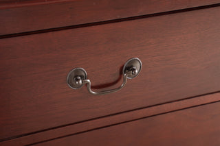 Sunvega Elegant Cherry Traditional Storage Chest with Rich Color and Durable Construction