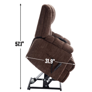 Sunvega Dual Motor Lift Recliner Chair with Massage Lumbar Heat and Power Remote