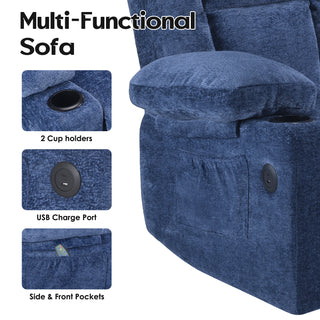 Sunvega Power Lift Recliner Chair with Massage Heat USB Ports and Cup Holders