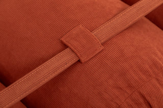 Sunvega Adjustable Corduroy Floor Sofa with Pillows for Versatile Multi-Person Lounging