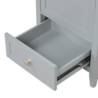 Sunvega 20 Inch Bathroom Vanity with Ceramic Sink and Adjustable Leveling Pads