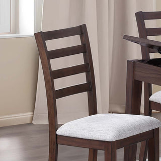 Sunvega Walnut Color Cushion Padded Seat Dining Room Bench in Contemporary Style