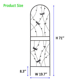 Sunvega 2 Pack 71" x 19.7" Rustproof Metal Garden Trellis for Climbing Plants