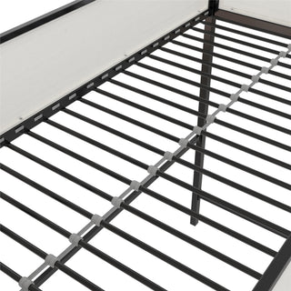 Sunvega Twin Loft Bed with Desk and Shelves for Kids and Teens Bedroom
