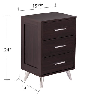 Sunvega Owen Modern Storage Nightstand with Ample Drawer for Bedroom or Living Room