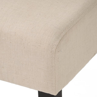 Sunvega Modern Upholstered Dining Chair with T-Stitch Design and Wood Legs