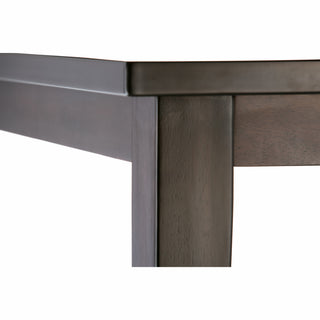 Sunvega Java Brown Solid Rubberwood Square Dining Table for 8 with Lacquered Top