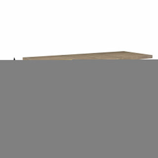 Sunvega Weathered Sand Finish Mango Wood Counter Table with Extendable Leaves