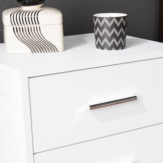 Sunvega Midcentury Modern Nightstand with Ample Drawer Storage for Bedroom