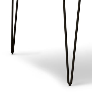Sunvega 54-inch Square Dining Table in Natural with Solid Mango Wood Top and Hairpin Legs