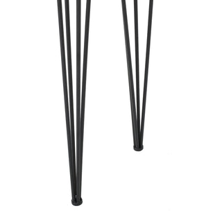 Sunvega Faux Live Edge Bar Height Table with Hairpin Legs for Dining