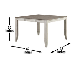 Sunvega Acacia Wood Rectangular Dining Table with Butterfly Leaf for Eight