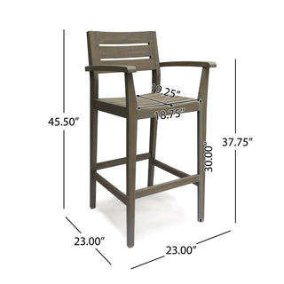 Sunvega Sleek Outdoor Barstool for Adding Summertime Feeling to Your Home