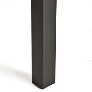 Sunvega Rustic Acacia Wood Outdoor Dining Table with Metal Legs and Grey Finish