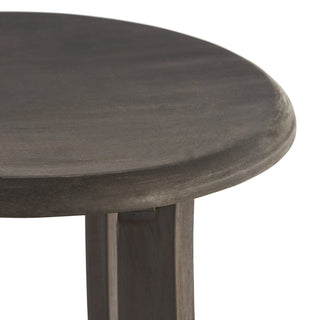 Sunvega Rustic Acacia Wood Barstool with Foot Rest for Outdoor Seating