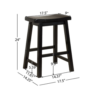 Sunvega 24 Inch Saddle Counter Stool for Your Serving Area and Entertaining