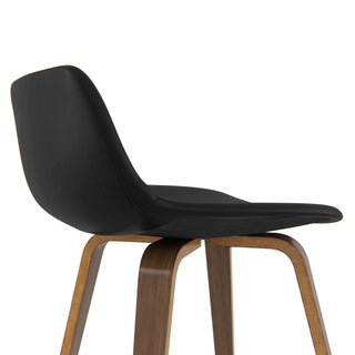 Sunvega Mid Century Modern Bentwood Counter Bar Stool Set of Two