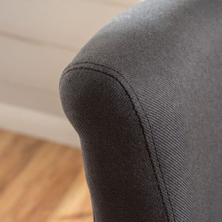 Sunvega Fabric Swivel Counter Stool with Sturdy Birch Legs for Entertaining Areas