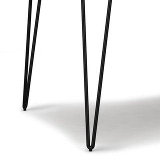 Sunvega Handcrafted Natural Mango Wood Round Dining Table with Hairpin Legs