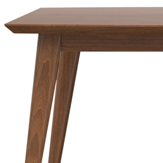 Sunvega Handcrafted Walnut Veneer Dining Table for Mid-Century Modern Kitchen