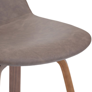 Sunvega Mid Century Modern Bentwood Counter Bar Height Stool Set of 2