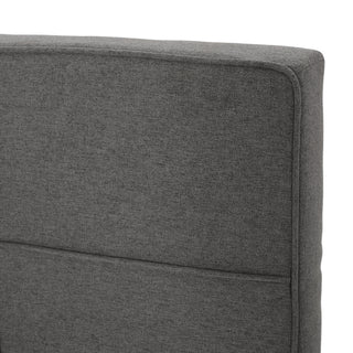 Sunvega Adjustable Height King Size Linen Upholstered Headboard with Metal Leg