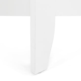 Sunvega Modern Mid Century Nightstand with Drawer and Open Storage Shelf