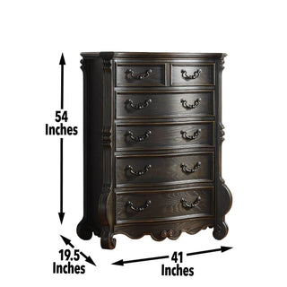 Sunvega Rhapsody Lift Top Chest in Dark Brown Multi Step Molasses Finish